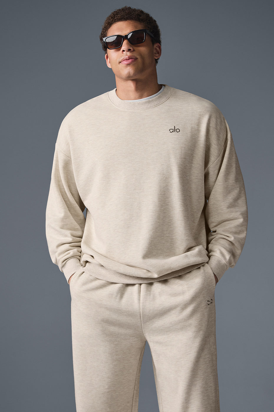 Accolade Crew Neck Pullover - Oatmeal Heather