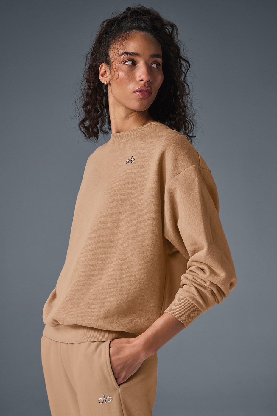 Accolade Crew Neck Pullover - Toasted Almond