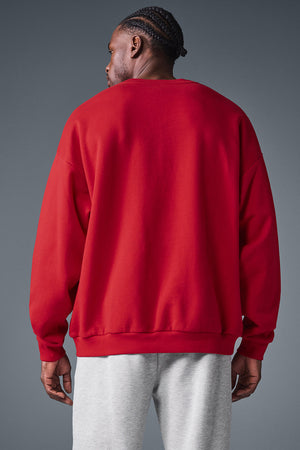 Accolade Crew Neck Pullover - Bold Red