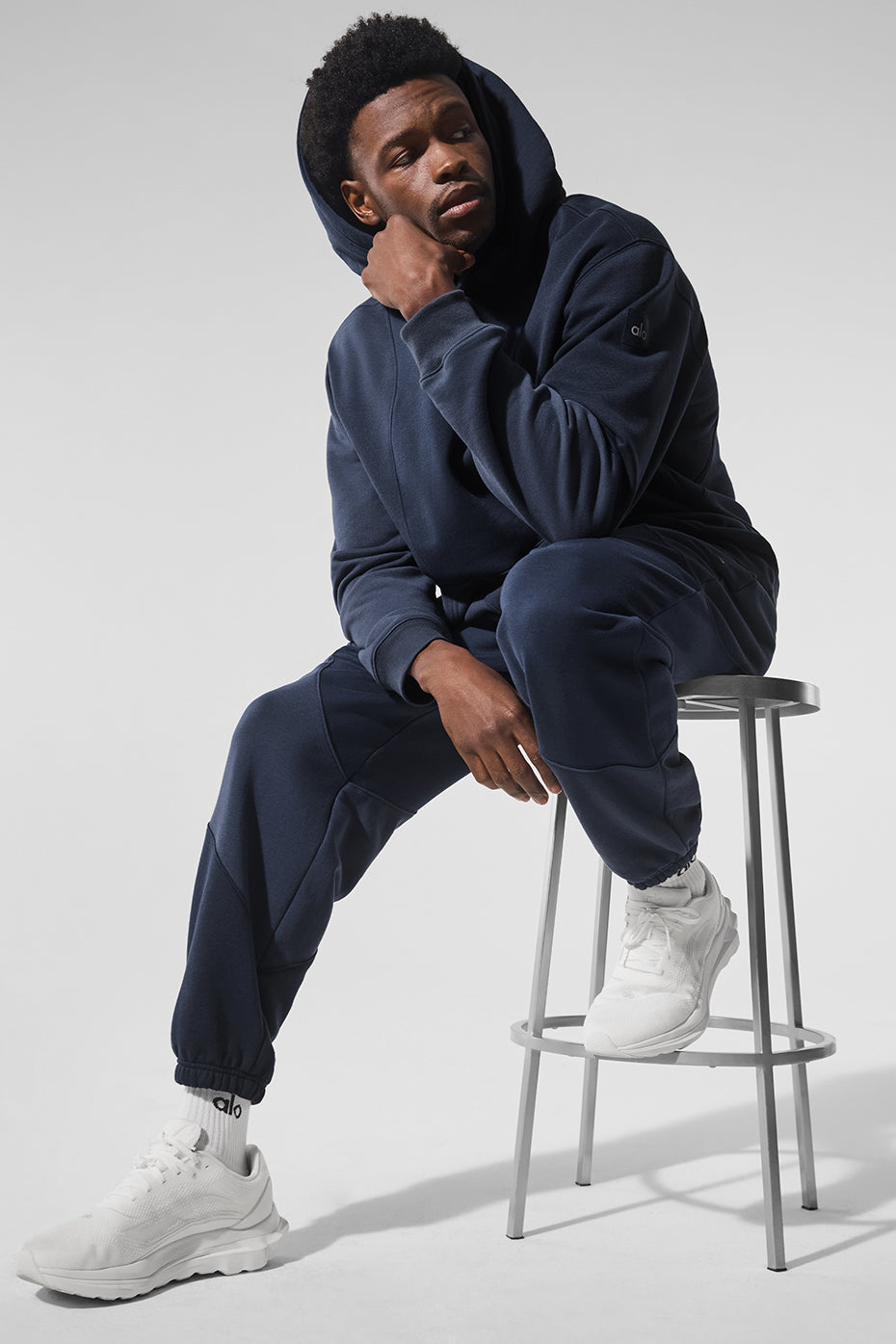 Make Waves Hoodie - Navy Tonal