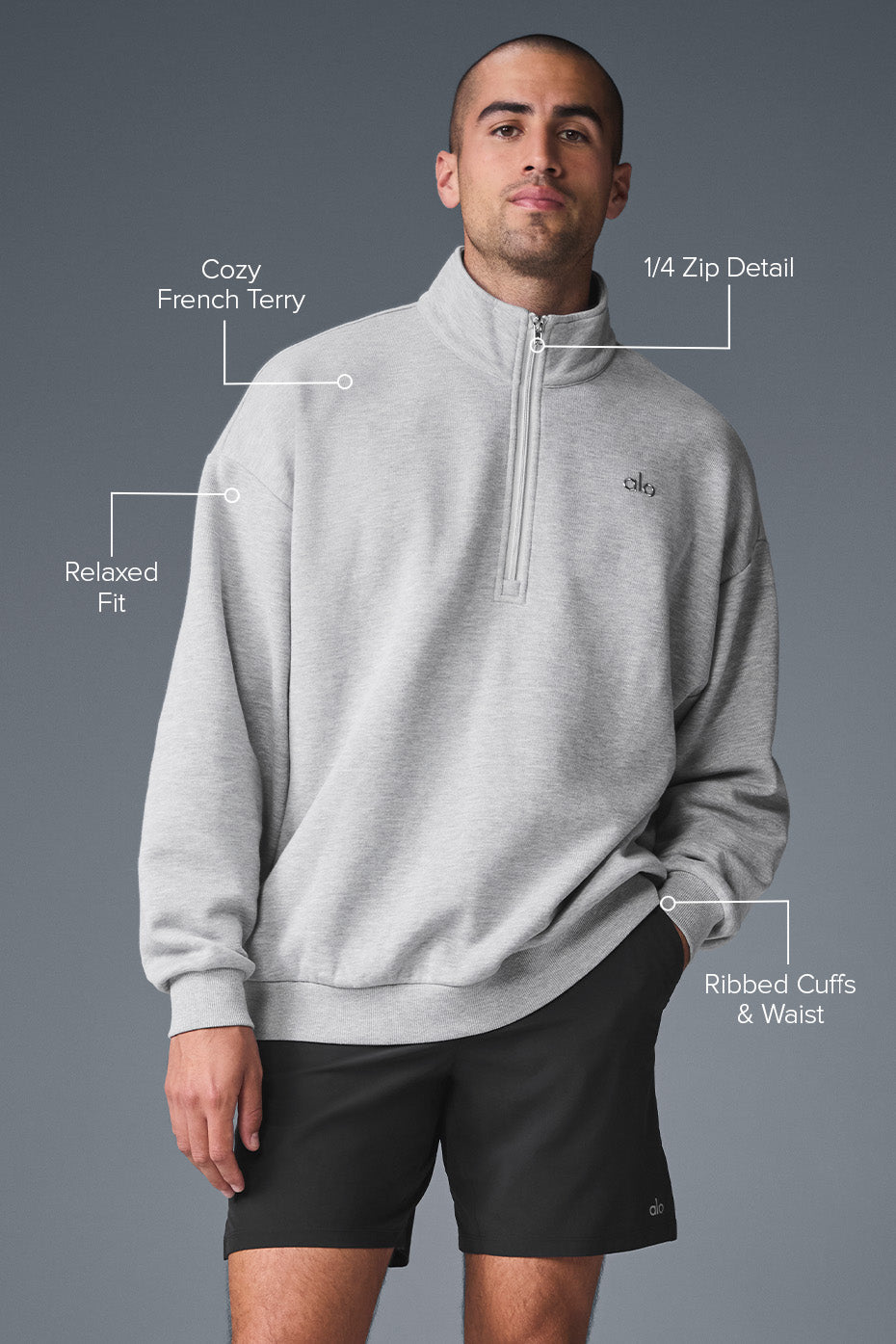 Accolade 1/4 Zip Pullover - Athletic Heather Grey