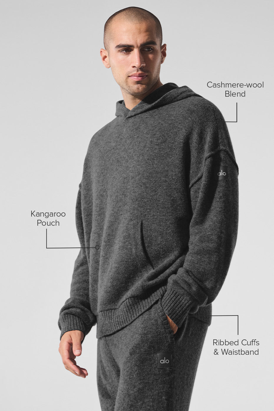 New Class Cashmere Hoodie - Platinum Grey