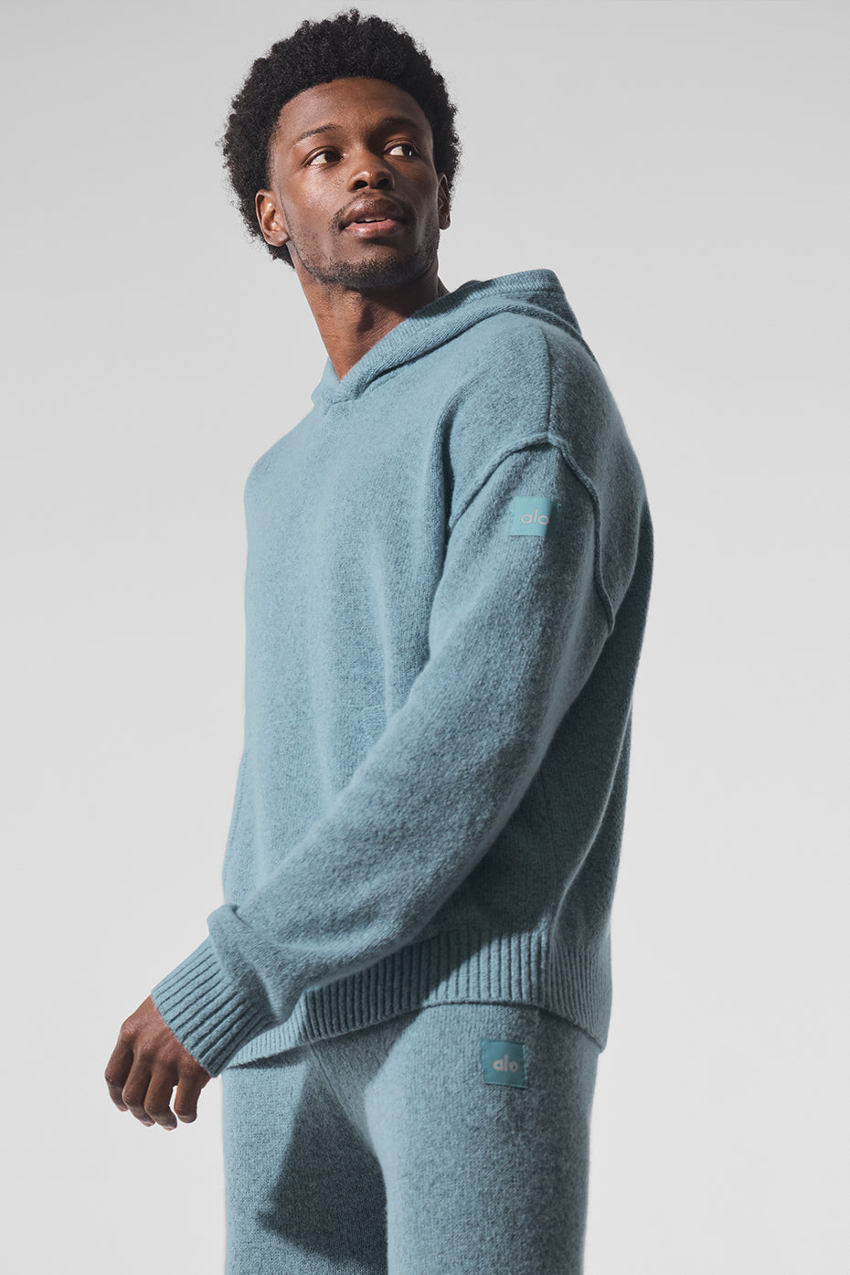 New Class Cashmere Hoodie - Celestial Blue Granite Heather