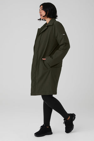 Signature Overcoat - Stealth Green