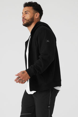 Renown Heavy Weight Full Zip Hoodie - Black