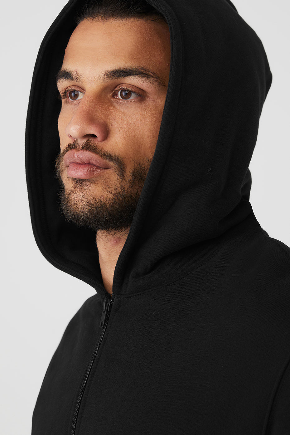 Renown Heavy Weight Full Zip Hoodie - Black