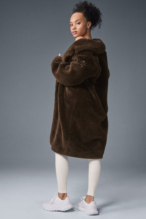 Oversized Sherpa Trench - Espresso