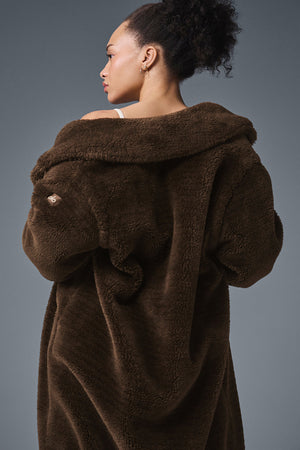 Oversized Sherpa Trench - Espresso