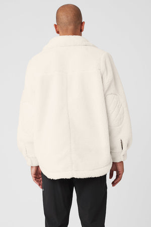 Sherpa Edge Shacket - Ivory