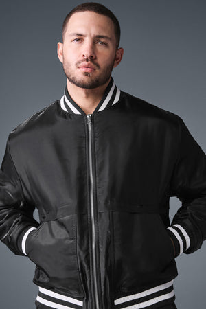 Afterglow Varsity Jacket - Black