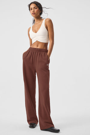 Accolade Straight Leg Sweatpant - Chestnut