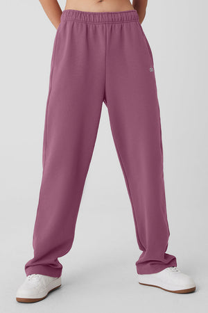 Accolade Straight Leg Sweatpant - Soft Mulberry