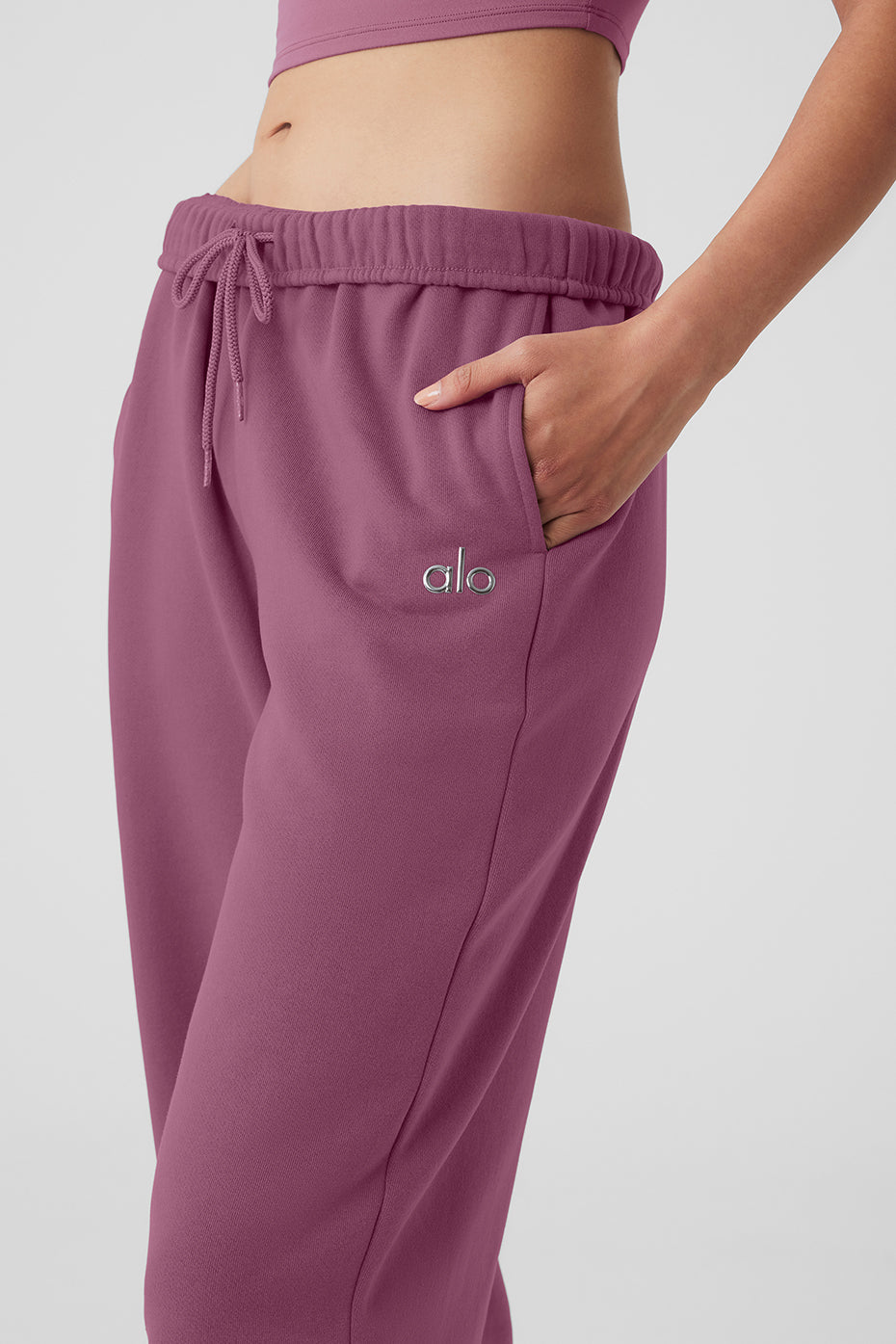 Accolade Straight Leg Sweatpant - Soft Mulberry