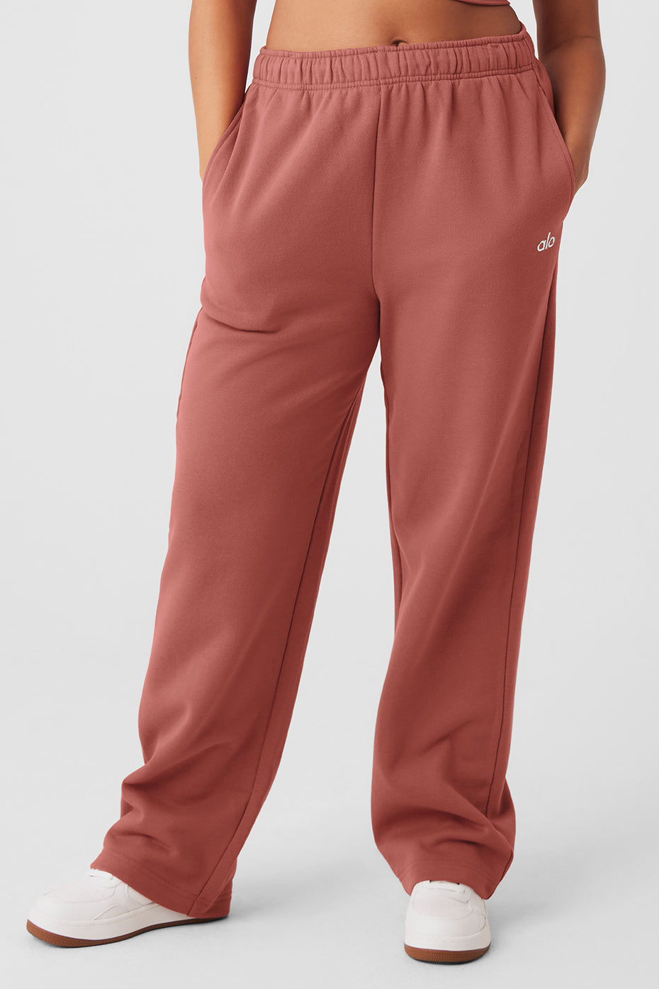 Accolade Straight Leg Sweatpant - Soft Terracotta