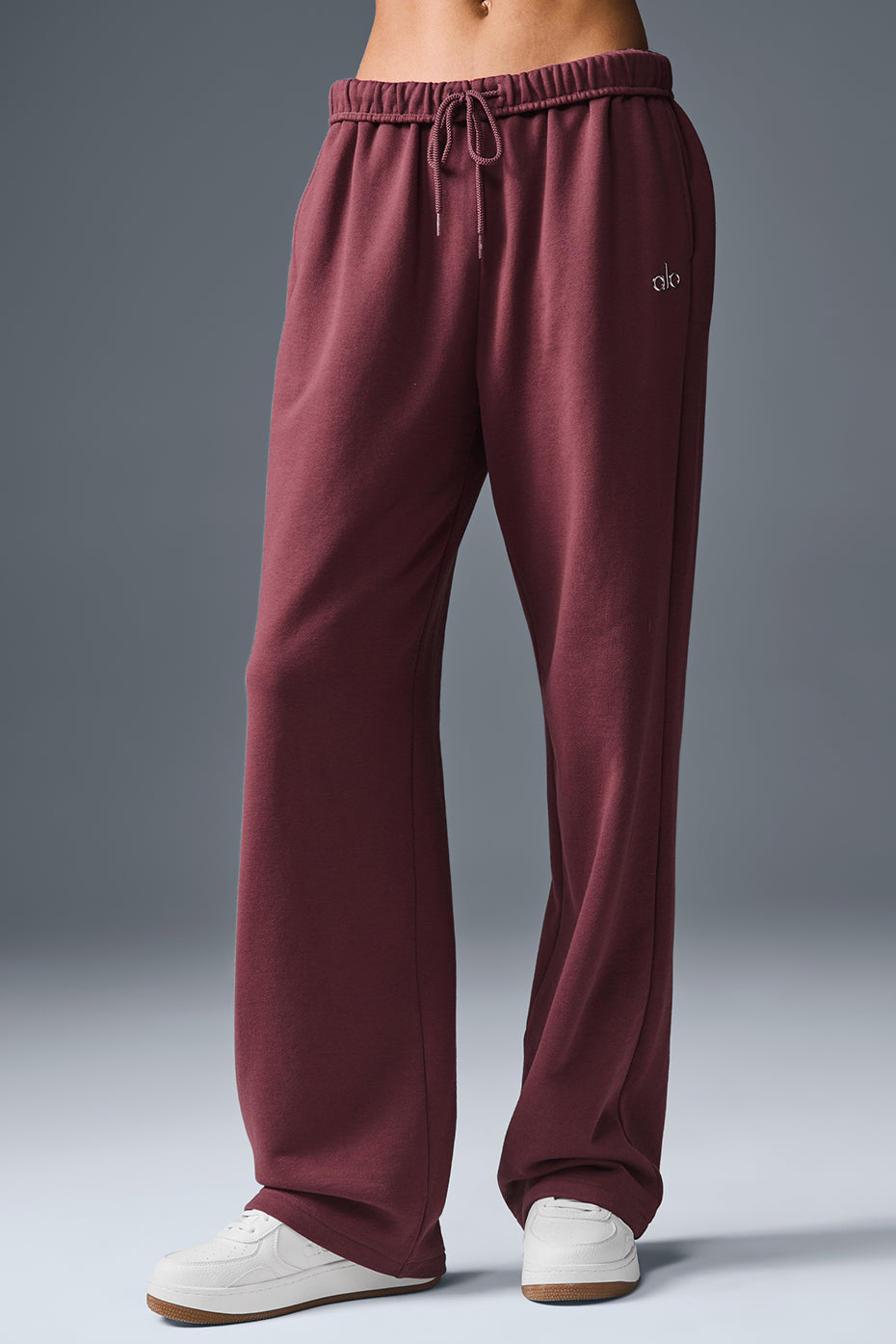 Accolade Straight Leg Sweatpant - Burgundy Truffle