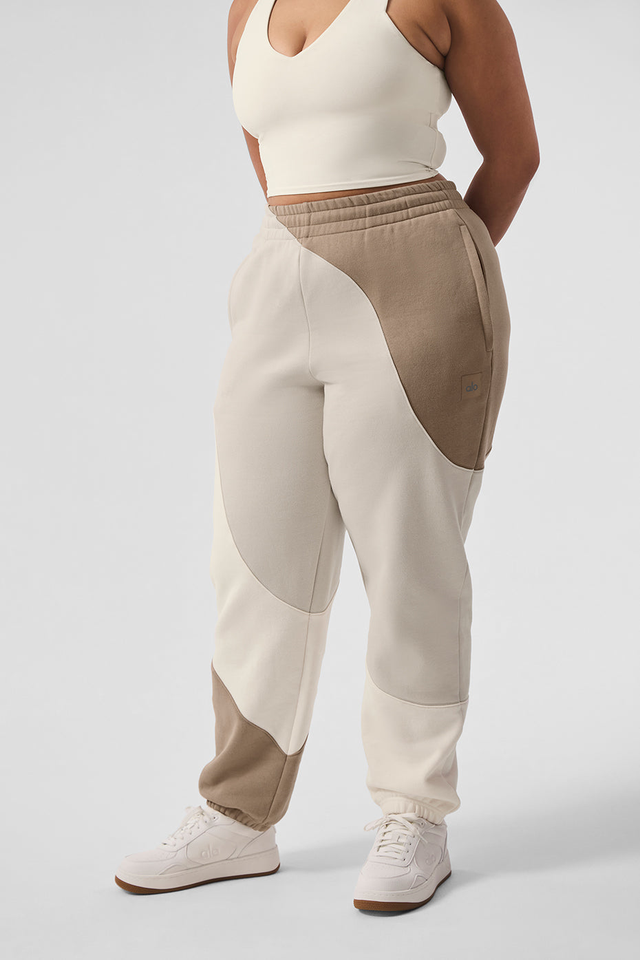 Make Waves Sweatpant - Ivory/Bone/Gravel