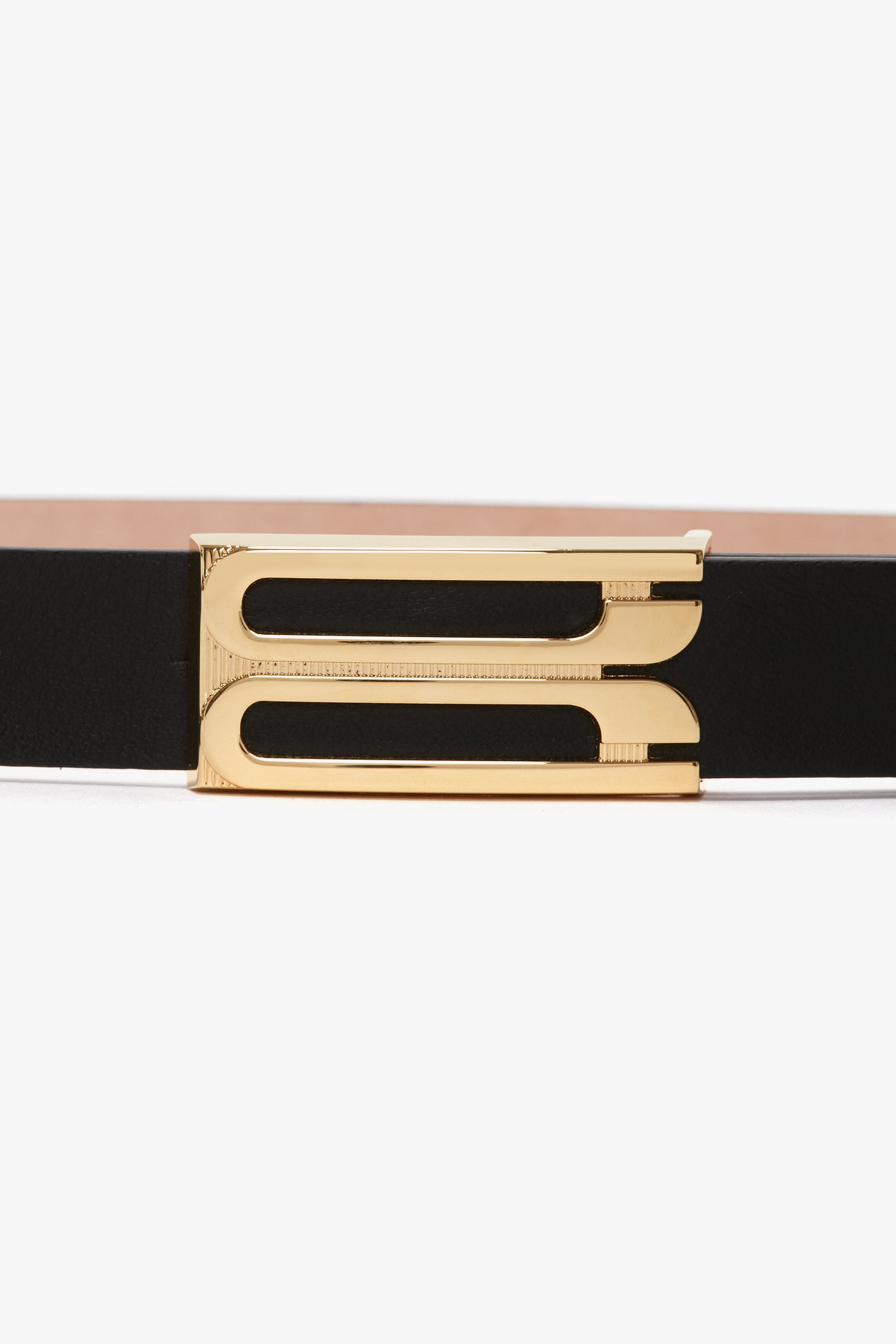 Frame Belt In Black Leather