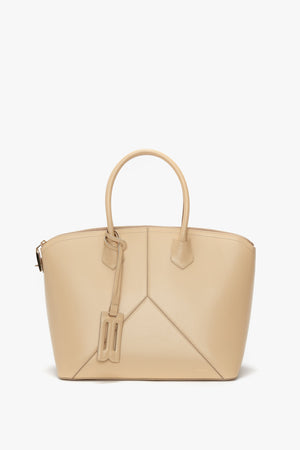 Victoria Top Handle Bag In Sesame Leather