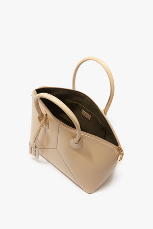 Victoria Top Handle Bag In Sesame Leather