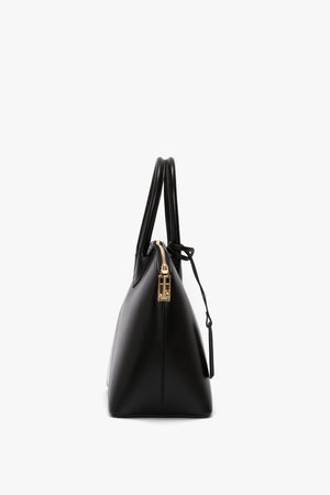 Victoria Top Handle Bag In Black Leather