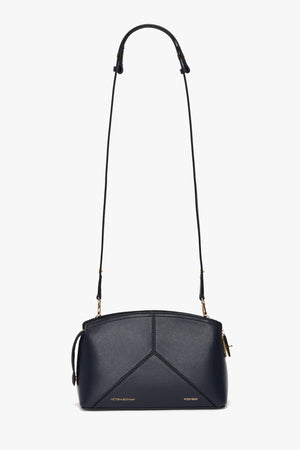 Exclusive Victoria Crossbody Bag In Navy Leather