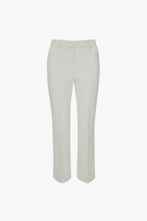 Cropped Kick Trouser In Ivory