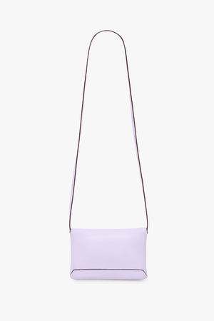 Exclusive Mini Chain Pouch Bag With Long Strap In Lilac Leather