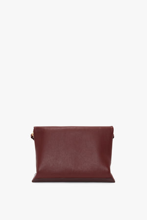 Jumbo Chain Pouch Bag In Bordeaux Leather