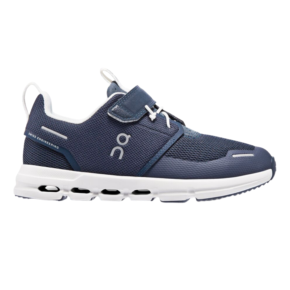 On Running Little Boys Cloud Play Velcro Midnight / White