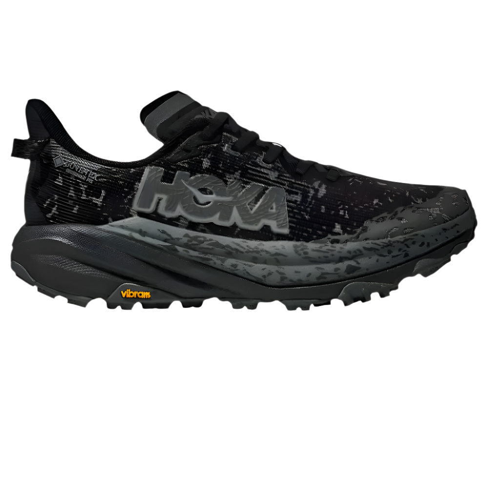 Hoka Men's Speedgoat 6 GTX Black / Outer Orbit Wide