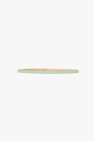 Micro Frame Belt In Jade Grained Leather