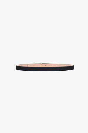 Frame Belt In Navy Leather