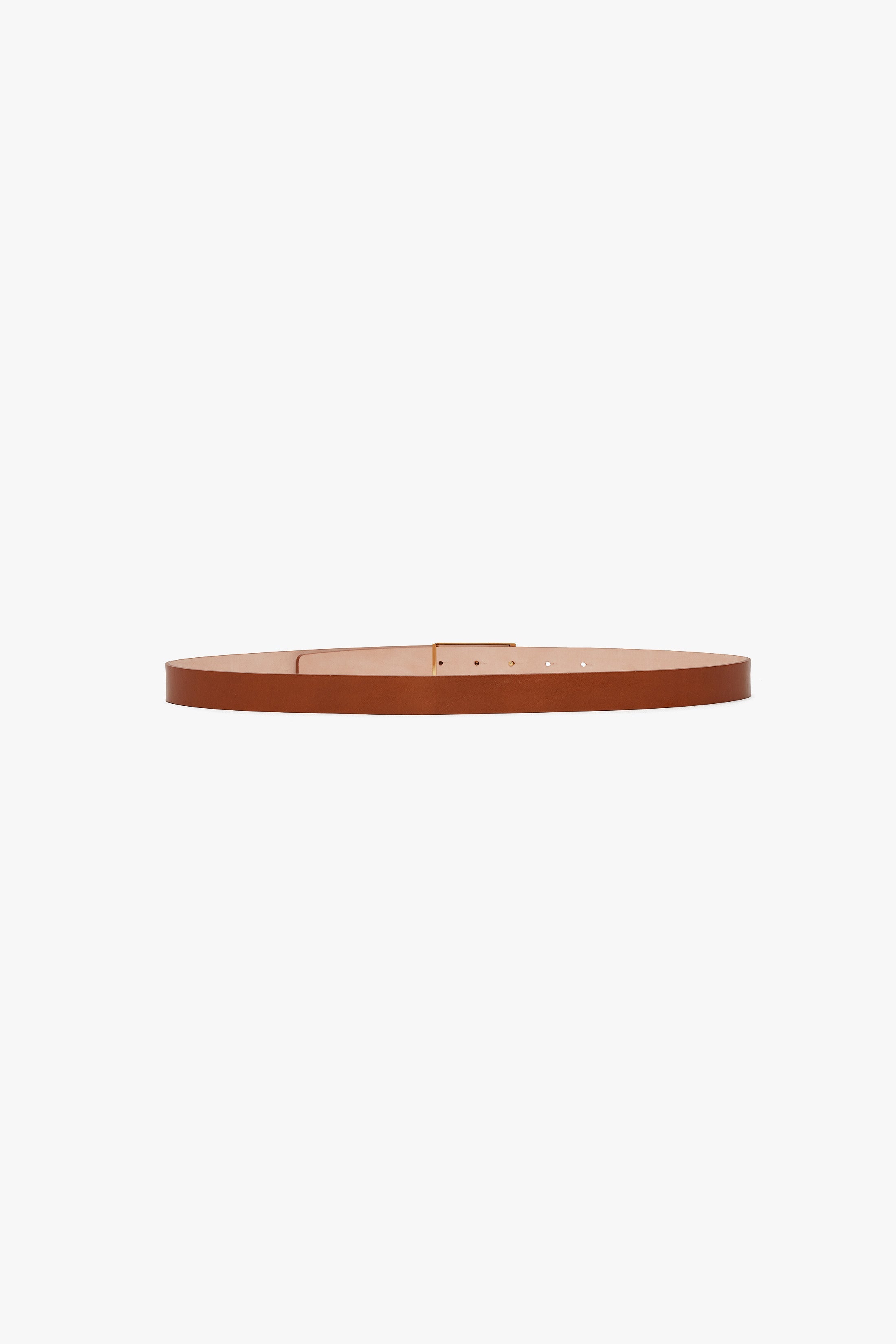 Exclusive Frame Belt In Tan Leather