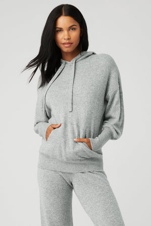 Cashmere Jet Set Hoodie - Dove Grey Heather