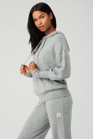 Cashmere Jet Set Hoodie - Dove Grey Heather