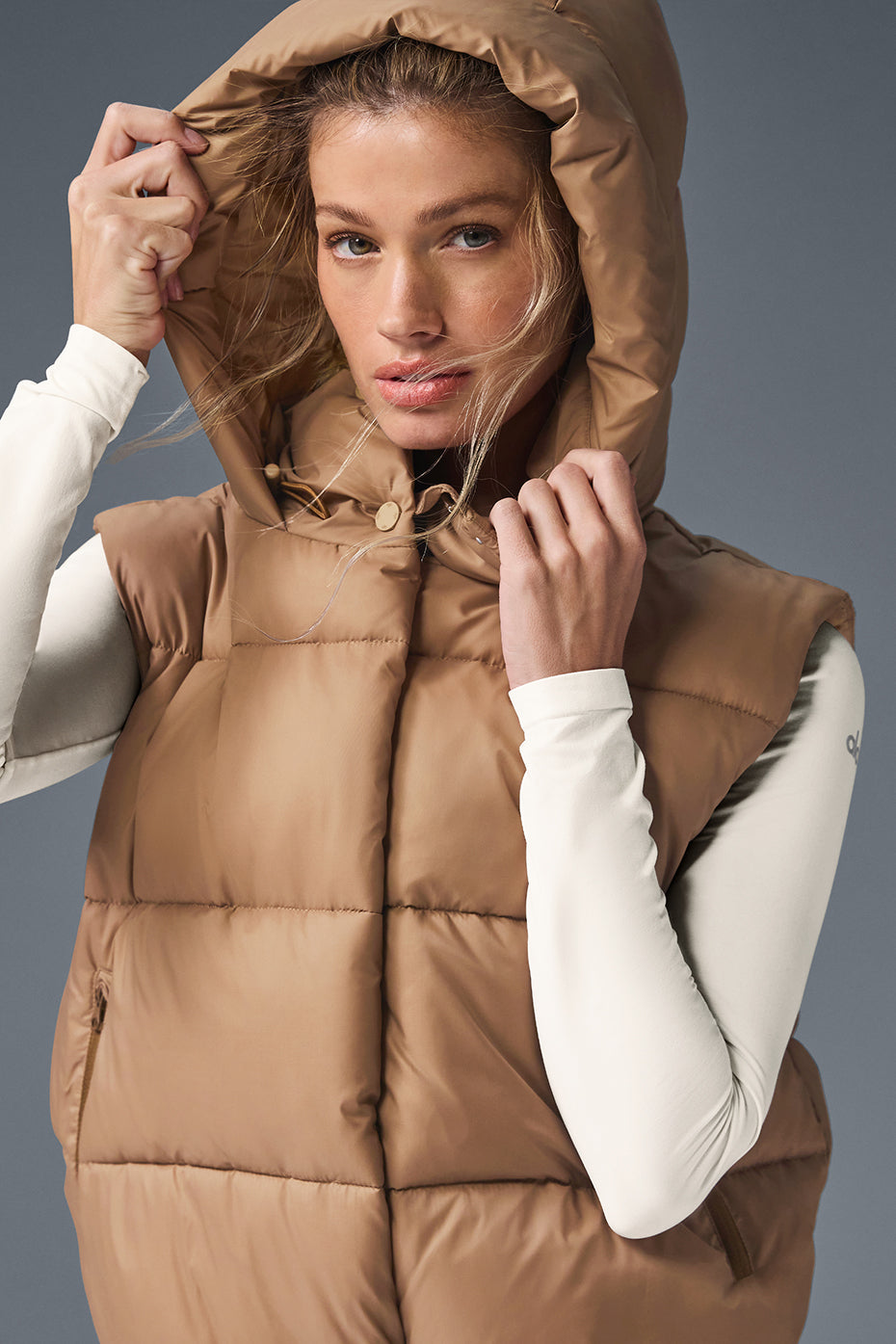 Gold Rush Puffer Vest - Toasted Almond