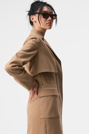 Formation Trench Coat - Toasted Almond