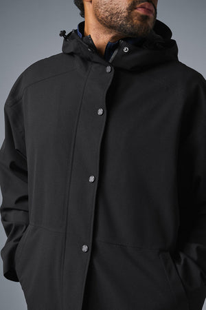 Rain Or Shine Long Coat - Black