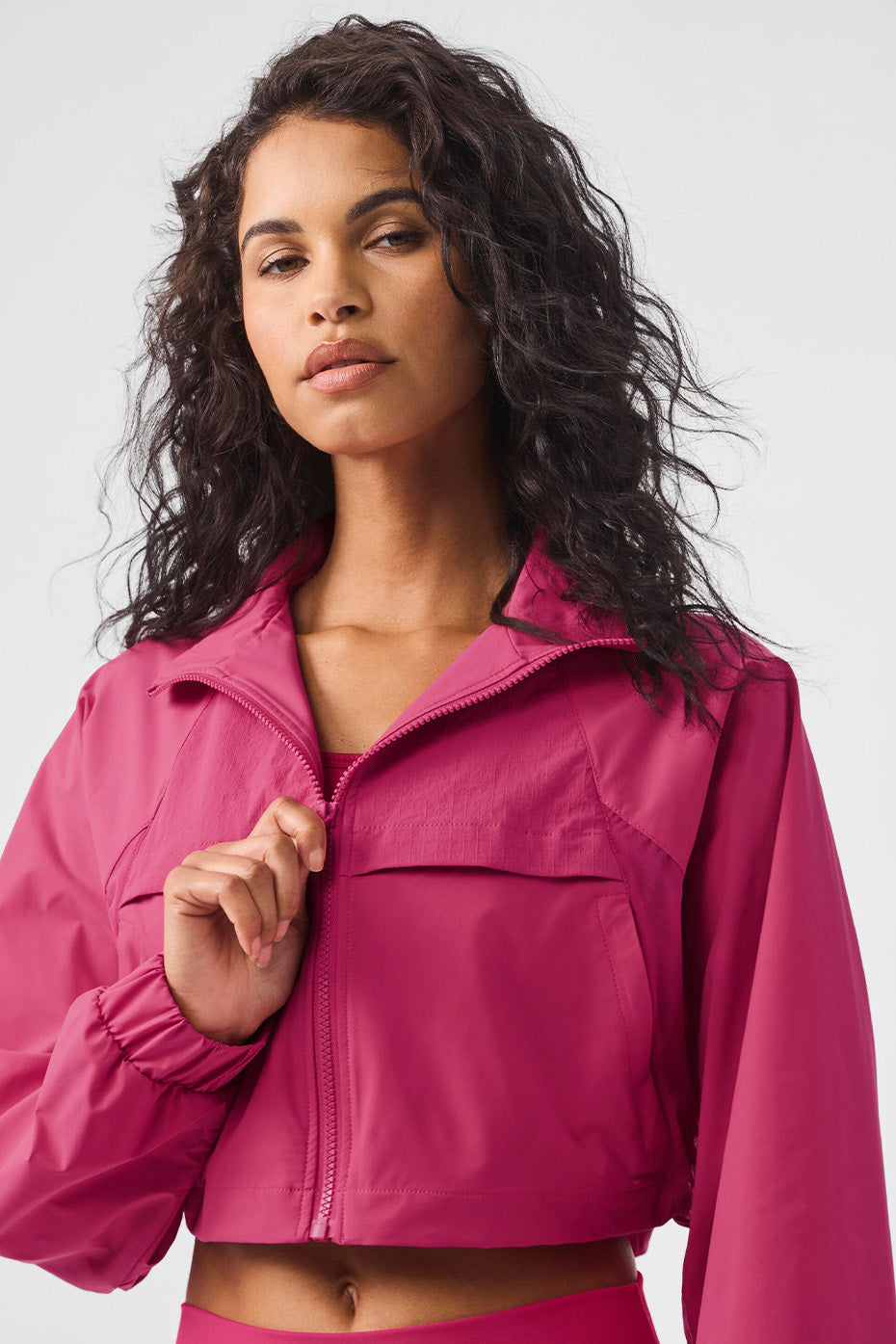 Cropped Playmaker Jacket - Pink Summer Crush