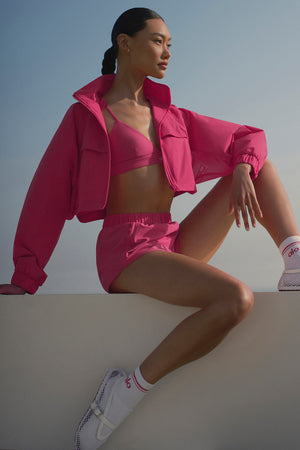 Cropped Playmaker Jacket - Pink Summer Crush