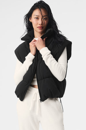 Incline Puffer Vest - Black