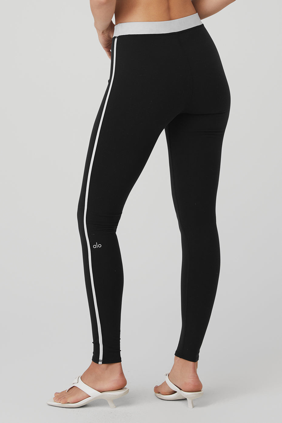 Airbrush High-Waist Streamlined Legging - Black/White