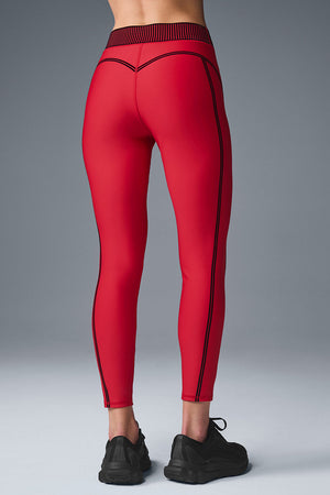 Airlift High-Waist 7/8 Line Up Legging - Bold Red