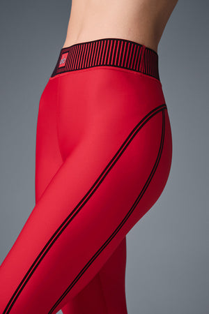 Airlift High-Waist 7/8 Line Up Legging - Bold Red