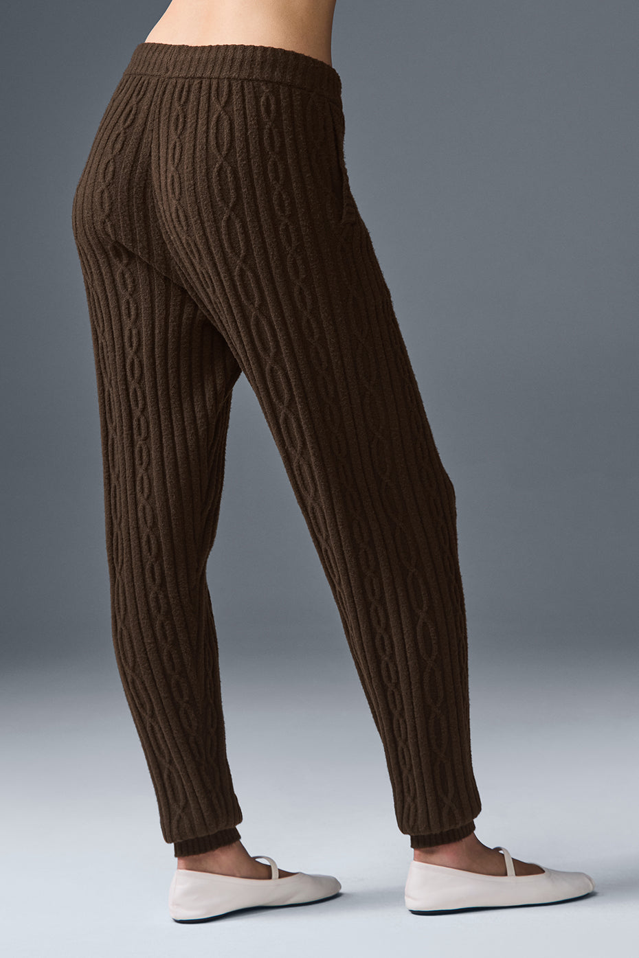 Cable Knit Winter Bliss Pant - Espresso