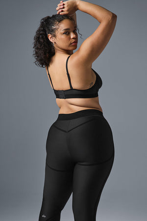 Airlift Mesh Line Up High-Waist Legging - Black