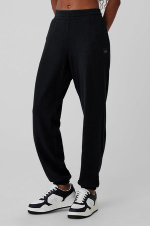 Waffle Weekend Escape Jogger - Black