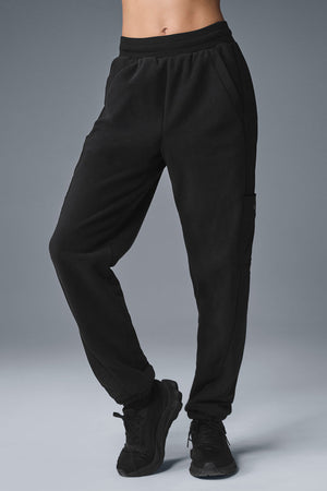 Polar Fleece Wintry Mix Pant - Black