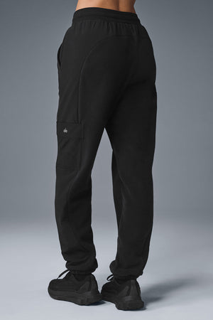 Polar Fleece Wintry Mix Pant - Black