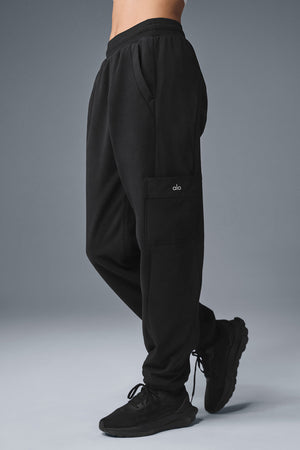 Polar Fleece Wintry Mix Pant - Black